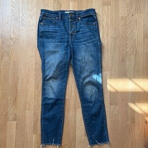 Madewell Dark Blue Ankle Jeans